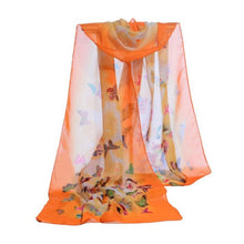 New Fashion  Women Chiffon Scarf Ladies Butterfly Print 7 Colors Scarves Warp shawl female bufanda mujer echarpe #1201 GS