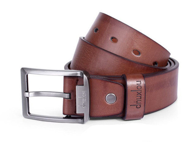 New Fashion Belts Mens Faux Leather Single Prong Belt Business Casual Dress Metal Buckle blets for men 126cm cinturones hombre # GS