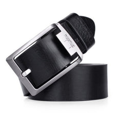 New Fashion Belts Mens Faux Leather Single Prong Belt Business Casual Dress Metal Buckle blets for men 126cm cinturones hombre # GS
