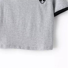 New Fashion European Style Women T-shirt  Summer O-neck Short Sleeve Embroidered Alien T Shirts Female Harajuku Tops 31405 GS