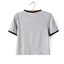 New Fashion European Style Women T-shirt  Summer O-neck Short Sleeve Embroidered Alien T Shirts Female Harajuku Tops 31405 GS