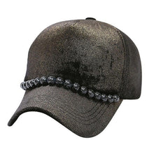 New Fashion Pearls Baseball Cap Women Luxury Solid Cotton Adjustable Hip-Hop Snapback Hats Women     &02 GS