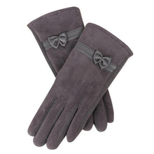 New Fashion Suede Elegant Women Gloves  Warm Driving Soft Wrist Bow Gloves Female Mittens guantes mujer  #1207 GS