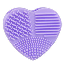 Silicone Heart Silicone Egg Cleaning Glove Makeup Washing Brush Scrubber Tool Cleaners Anne GS
