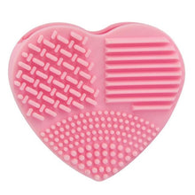 Silicone Heart Silicone Egg Cleaning Glove Makeup Washing Brush Scrubber Tool Cleaners Anne GS