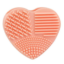 Silicone Heart Silicone Egg Cleaning Glove Makeup Washing Brush Scrubber Tool Cleaners Anne GS