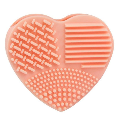 Silicone Heart Silicone Egg Cleaning Glove Makeup Washing Brush Scrubber Tool Cleaners Anne GS