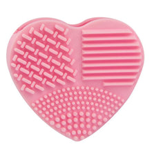 Silicone Heart Silicone Egg Cleaning Glove Makeup Washing Brush Scrubber Tool Cleaners Anne GS