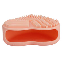 Silicone Heart Silicone Egg Cleaning Glove Makeup Washing Brush Scrubber Tool Cleaners Anne GS