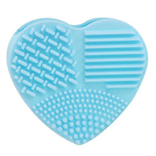 Silicone Heart Silicone Egg Cleaning Glove Makeup Washing Brush Scrubber Tool Cleaners Anne GS
