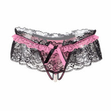 New Hot Underwear Women Sexy Underpanties Lace Pearl Open Crotch Panties Thongs And G Strings Female Low Waist Lingerie G-String GS