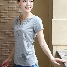 New Summer  Women Korean Style T Shirt Loose Butterfly Print T-Shirt Fashion Short Sleeve Plus Size Top 71647 GS