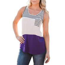 New  Tops  Ladies 3 Colors Sleeveless Patchwork Pocket T-shirt Tank Top Women Vest Tops Tees Female #63 GS