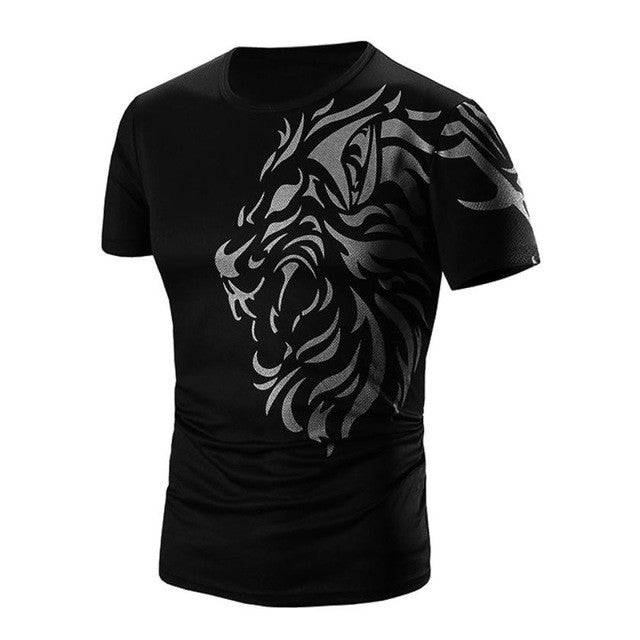 New T-shirt Men   Short Sleeve O Neck Men Clothes Print Slim Mens Cotton Tee Shirt Homme camisetas hombre #63 GS