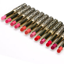 12pcs/lot Lipsticks Lip Stain Makeup Lot Leopard Moisturizing Lip Stick Set Matte+Shimmer Easy to wear Anne GS