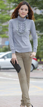New Turtleneck Ruffles Knitted Pullover Plus Size Casual Slim Pullover For Women  Autumn Winter sweater S-4XL 9678 GS