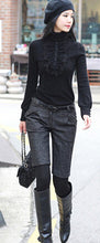 New Turtleneck Ruffles Knitted Pullover Plus Size Casual Slim Pullover For Women  Autumn Winter sweater S-4XL 9678 GS