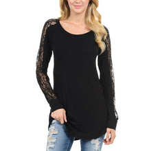 New Women Lace Stitching Long Sleeve O-Neck Tee Tops Female Solid   Basic T Shirt Women camisas femininas  #1122 GS