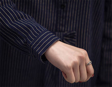 New Women Shirt  Long Sleeves Stripe Blouses With Bowknot Decoration Ladies Loose Stripe Tops Shirt Plus Size 5XL 33053 GS