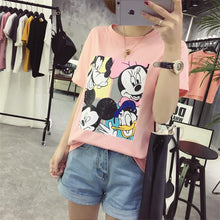 New Women's T-shirt  Cute Cartoon Animal Printing Tops Tee Women/girl Summer Casual Tee Tops Clothing 33025 GS