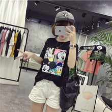 New Women's T-shirt  Cute Cartoon Animal Printing Tops Tee Women/girl Summer Casual Tee Tops Clothing 33025 GS