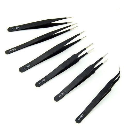 6pcs BGA Precision Tweezer Set Antistatic Tweezers Stainless Tweezers Anne GS