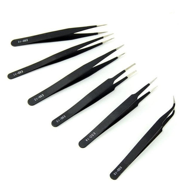 6pcs BGA Precision Tweezer Set Antistatic Tweezers Stainless Tweezers Anne GS