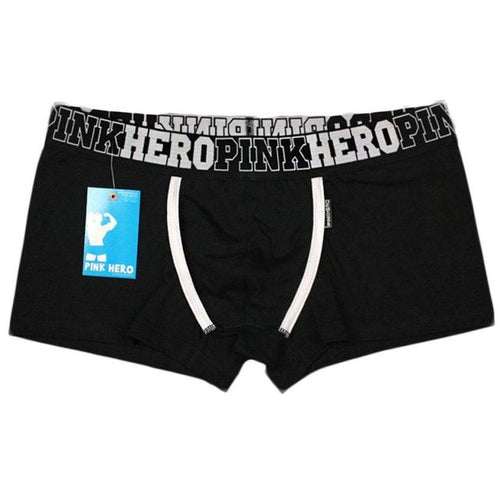 PINK Hero Brand Men Underwear High Quality Cotton Mens Boxers Comfortable Underpanties For Men Male Shorts Plus Size M-2XL GS