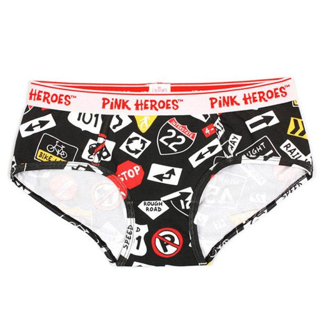 Pink Hero Brand Underwear Female Cotton High Quality Lovers Sexy Women Underwear Briefs Triangle Low Waist Underpants For Women GS