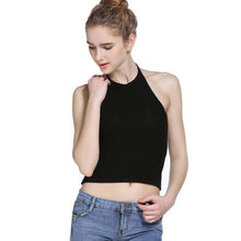 Pink Red Black white crop top  Fashion women Backless halter top cropped feminino cropped women crop tops   GS