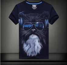 Plus Size S-6 XL Fashion Men Print T-shirt Personality 3D Animal Print Men T Shirt Short Sleeve Male Casual Tee Tops 71183 GS