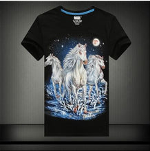 Plus Size S-6 XL Fashion Men Print T-shirt Personality 3D Animal Print Men T Shirt Short Sleeve Male Casual Tee Tops 71183 GS
