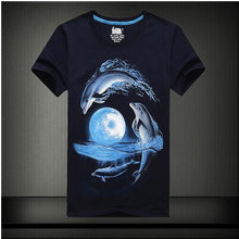 Plus Size S-6 XL Fashion Men Print T-shirt Personality 3D Animal Print Men T Shirt Short Sleeve Male Casual Tee Tops 71183 GS