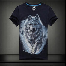 Plus Size S-6 XL Fashion Men Print T-shirt Personality 3D Animal Print Men T Shirt Short Sleeve Male Casual Tee Tops 71183 GS