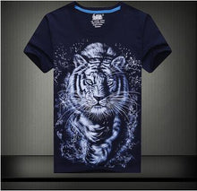 Plus Size S-6 XL Fashion Men Print T-shirt Personality 3D Animal Print Men T Shirt Short Sleeve Male Casual Tee Tops 71183 GS