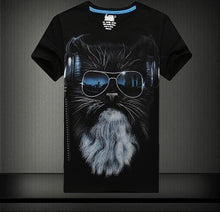 Plus Size S-6 XL Fashion Men Print T-shirt Personality 3D Animal Print Men T Shirt Short Sleeve Male Casual Tee Tops 71183 GS