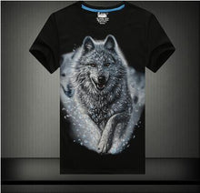 Plus Size S-6 XL Fashion Men Print T-shirt Personality 3D Animal Print Men T Shirt Short Sleeve Male Casual Tee Tops 71183 GS
