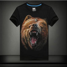 Plus Size S-6 XL Fashion Men Print T-shirt Personality 3D Animal Print Men T Shirt Short Sleeve Male Casual Tee Tops 71183 GS