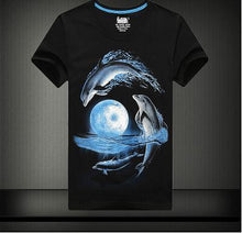 Plus Size S-6 XL Fashion Men Print T-shirt Personality 3D Animal Print Men T Shirt Short Sleeve Male Casual Tee Tops 71183 GS