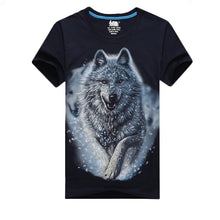 Plus Size S-6 XL Fashion Men Print T-shirt Personality 3D Animal Print Men T Shirt Short Sleeve Male Casual Tee Tops 71183 GS