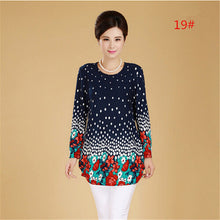 Plus Size XL-5XL Women T Shirt Fashion Flowers Print Long Sleeve T-shirt  New T Shirts Female Loose Casual Tops Tide 31669 GS
