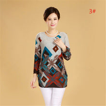 Plus Size XL-5XL Women T Shirt Fashion Flowers Print Long Sleeve T-shirt  New T Shirts Female Loose Casual Tops Tide 31669 GS