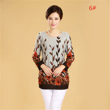 Plus Size XL-5XL Women T Shirt Fashion Flowers Print Long Sleeve T-shirt  New T Shirts Female Loose Casual Tops Tide 31669 GS