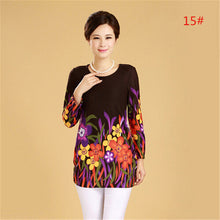Plus Size XL-5XL Women T Shirt Fashion Flowers Print Long Sleeve T-shirt  New T Shirts Female Loose Casual Tops Tide 31669 GS