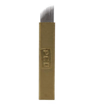 Realer Safe durable 50Pcs 12Pins Permanent Makeup Eyebrow Tattoo Blades Microblading Needles Anne GS