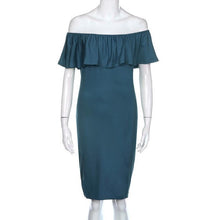 Ruffle Off Shoulder Womens Dresses Night Club Wear Bodycon Slim Sleeveless Ladies Dresses vestidos mujer  Fashion  #63 GS