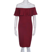 Ruffle Off Shoulder Womens Dresses Night Club Wear Bodycon Slim Sleeveless Ladies Dresses vestidos mujer  Fashion  #63 GS
