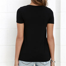 Sexy Deep V Neck Bandage t-shirt  New Fashion Women T shirts Plus Size Short Sleeve Lace Up Tops Tee 72681 GS