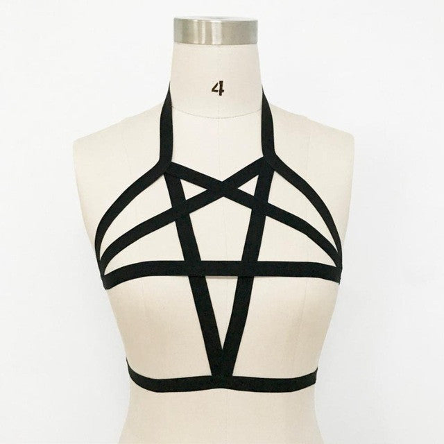 Sexy Fashion Women Ladies Halter Bondage Elastic sexy Bra Sexy Strappy Bra Bustier Crop Tops Women Ladies #23 GS