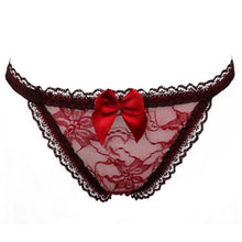 Sexy Lace Bow Thongs And G-String Women Solid Ladies V-String Briefs Panties Lingerie Hot Underwear Women bragas mujer #03 GS